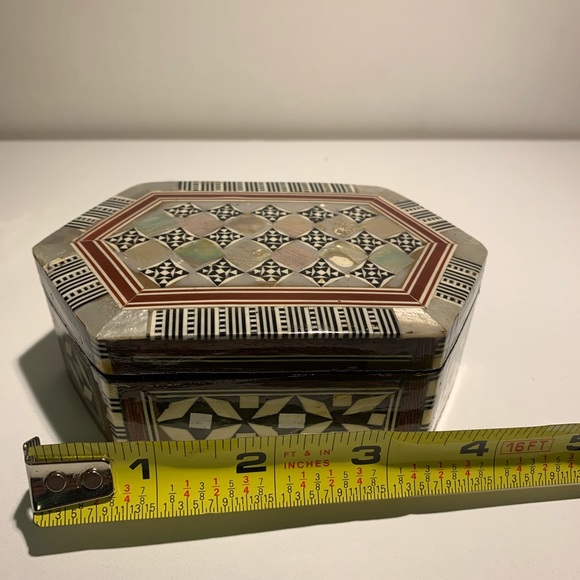 Treasure Jewelry Box - Egyptian Mother of Pearl - Picture 4 of 13